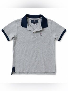 Grey Psycho Bunny Kids Polo (Size 7/8 – Small)